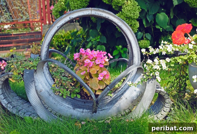 Rubber Reborn: 30 Garden Tire Transformations 27 Build Decorative Planters