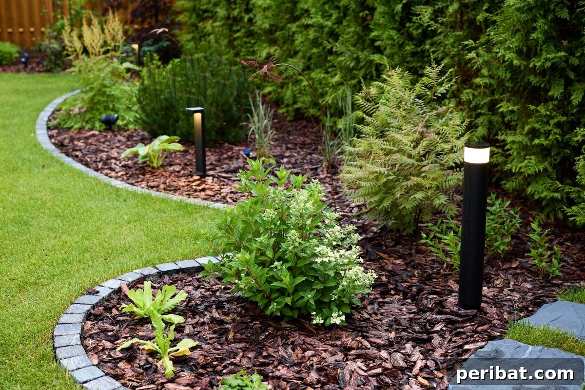 A beautiful perennial garden.
