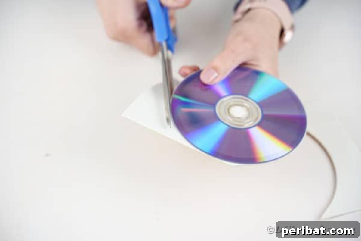 Sparkling CD Moon & Sun Nursery Mobile 16 Cutting paper to go on CD