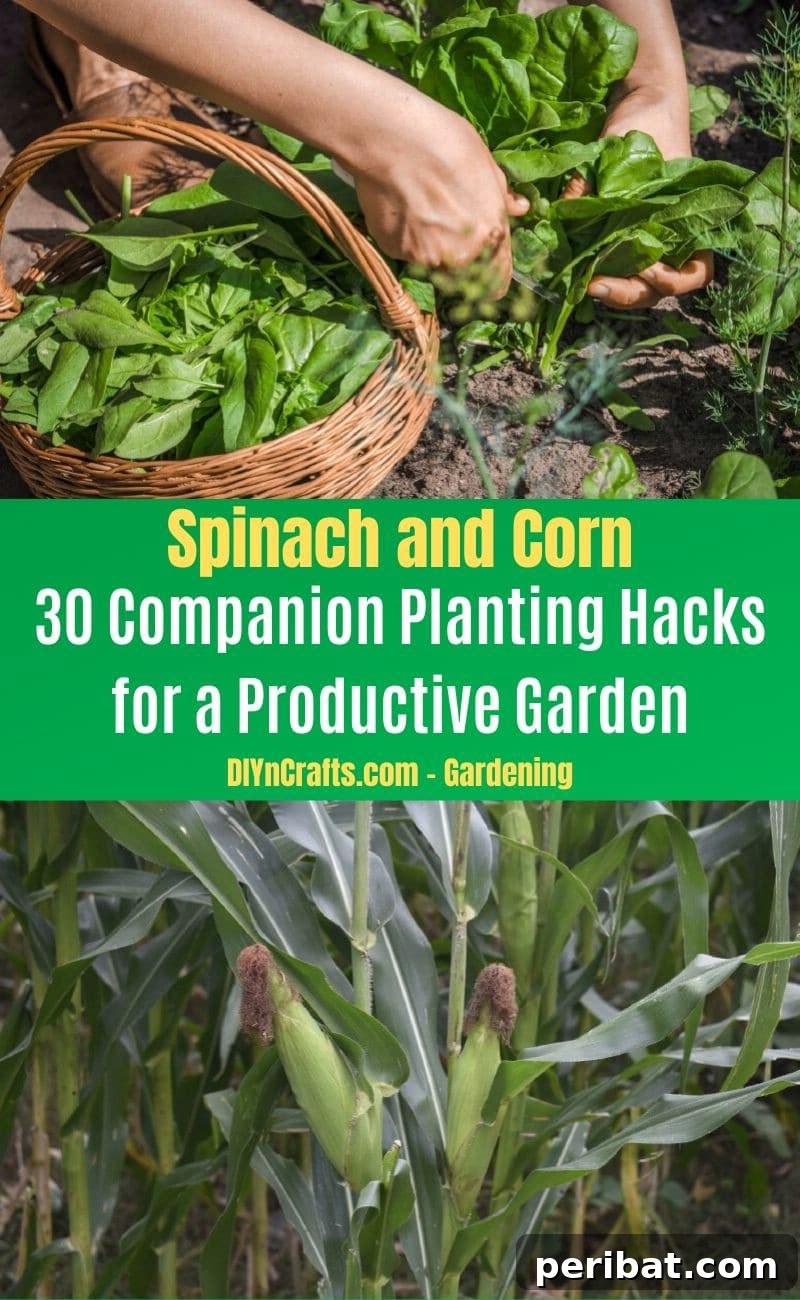 30 Dynamic Duos for a Bountiful Backyard 23 Spinach and Corn - Companion planting pairs