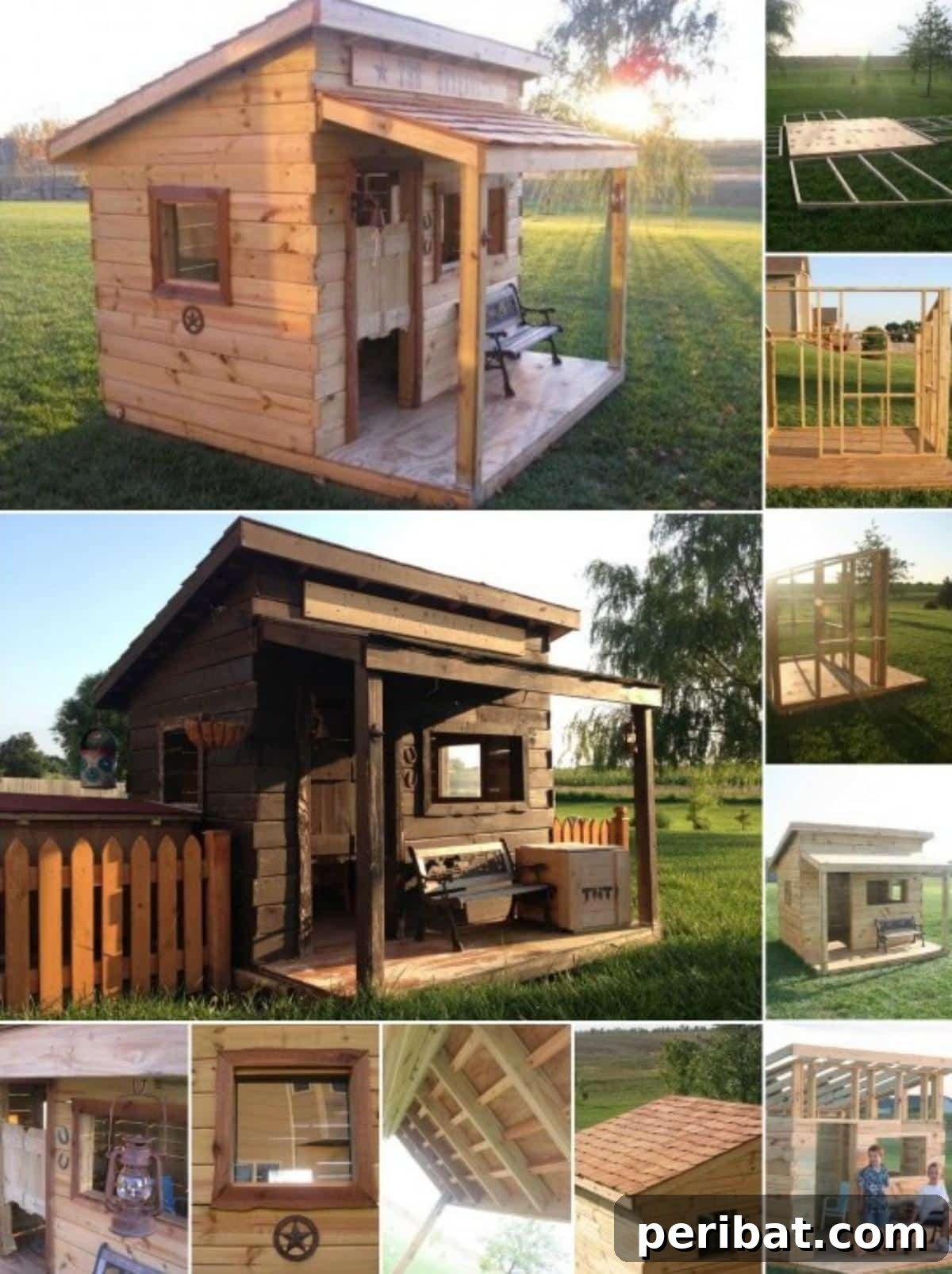 Genius Woodworking Project: How to Build a Western Saloon Kid's Fort {Free Plans}