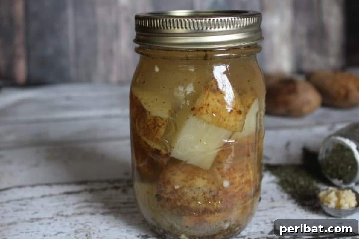 Extend Your Garden Harvest: 3 Simple Preservation Methods and 20 Flavorful Recipes 24 Potatoes in mason jars