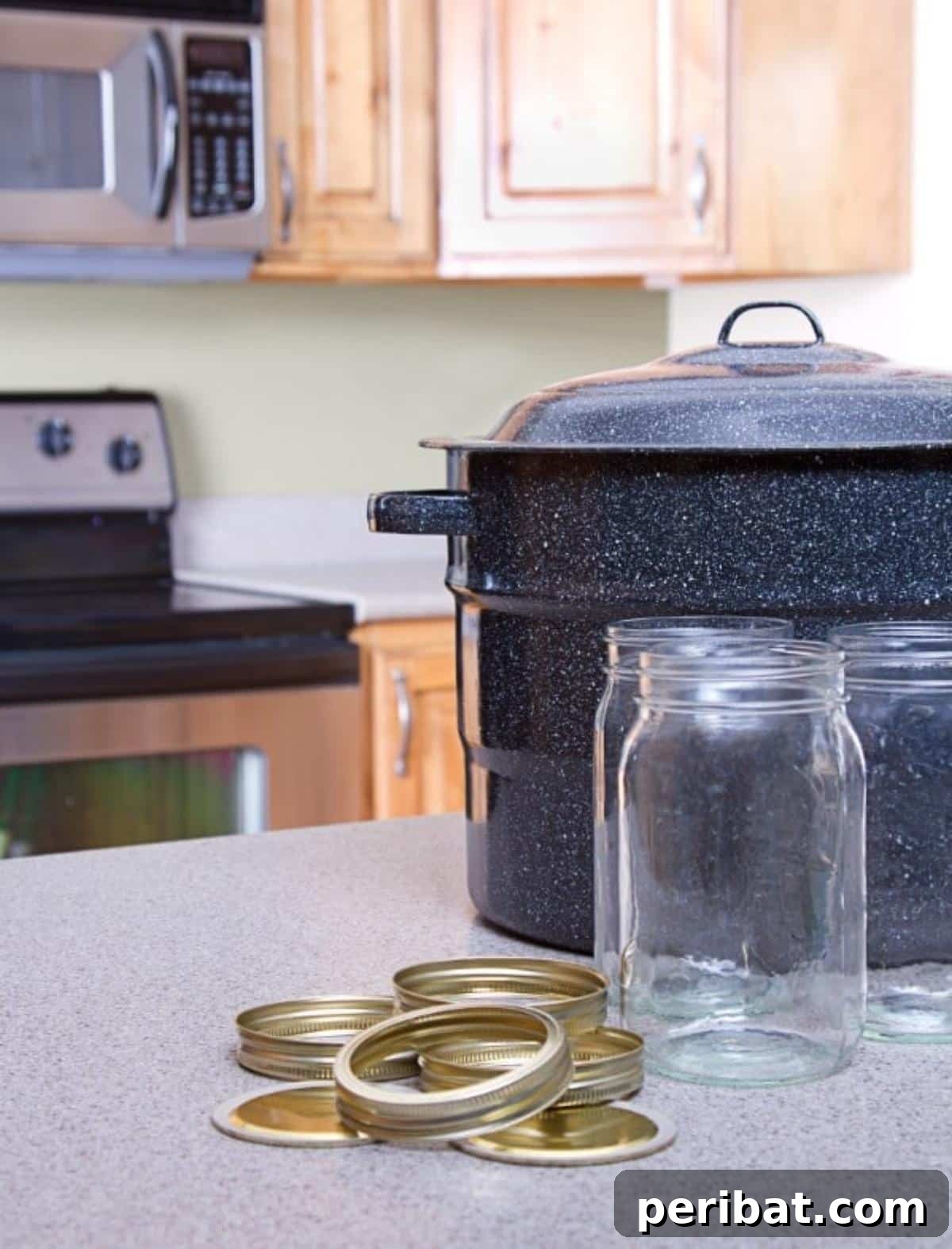 Extend Your Garden Harvest: 3 Simple Preservation Methods and 20 Flavorful Recipes 6 Black stockpot by mason jars