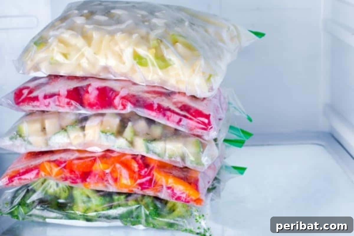 Extend Your Garden Harvest: 3 Simple Preservation Methods and 20 Flavorful Recipes 7 Stack of vegetables in freezer