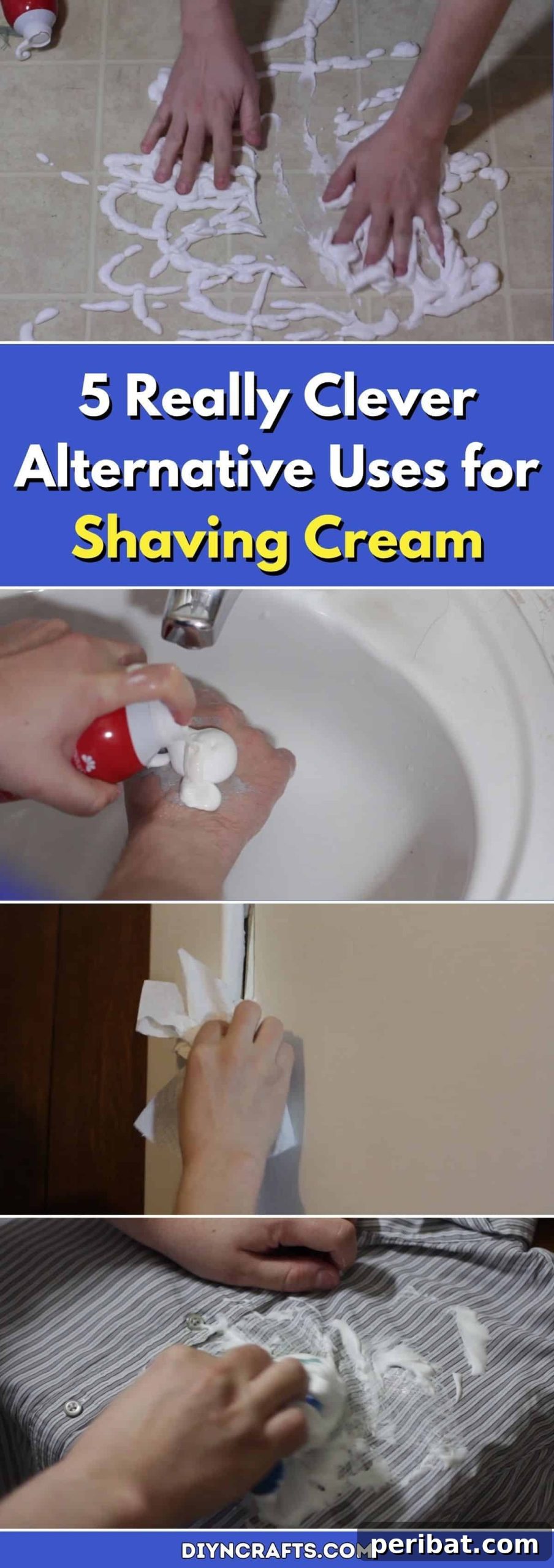 5 Shaving Cream Secrets That Go Beyond the Shave 2 Shaving cream can be used for more than just shaving, offering clever alternative uses around the house.