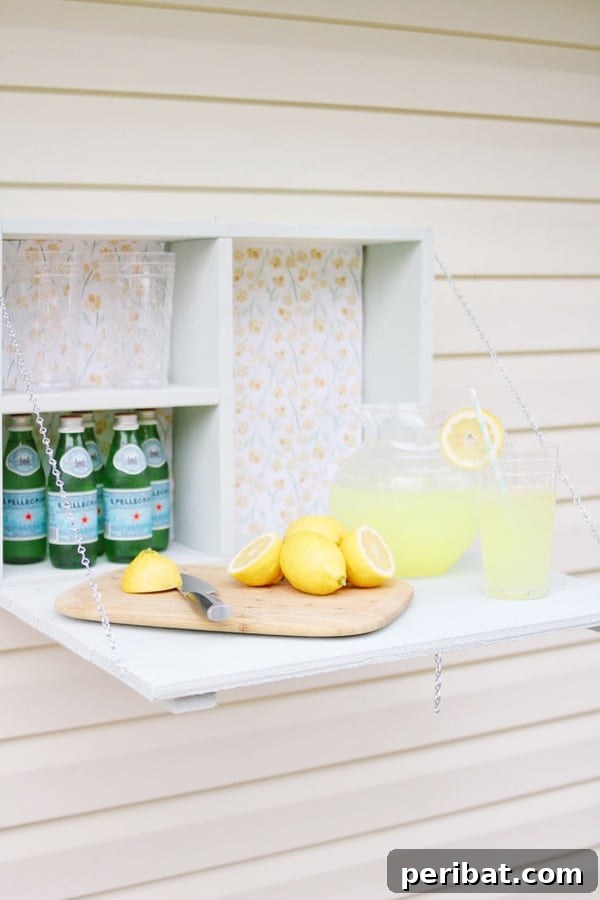 Build Your Best Backyard Bar: 45 DIY Ideas for Effortless Gatherings 5 White murphy bar