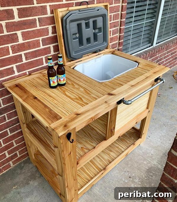 Build Your Best Backyard Bar: 45 DIY Ideas for Effortless Gatherings 6 Cedar cooler chets and bar