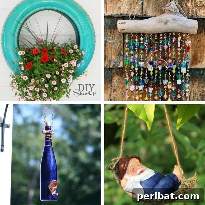 Elevate Your Outdoors with DIY Hanging Accents 2 Hanging decor collage