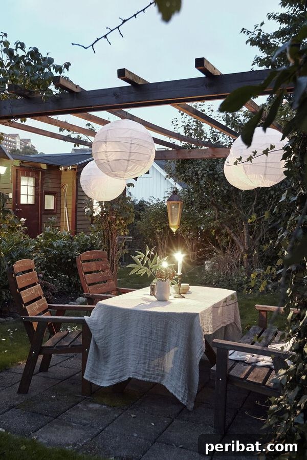 Elevate Your Outdoors with DIY Hanging Accents 12 Paper lanterns