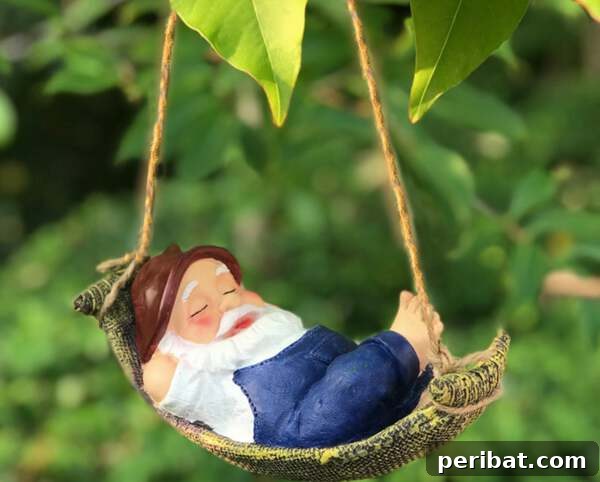 Elevate Your Outdoors with DIY Hanging Accents 15 Resin gnome