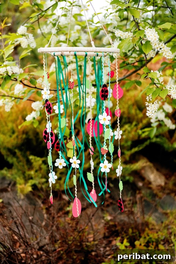 Elevate Your Outdoors with DIY Hanging Accents 4 Ribbon hoop