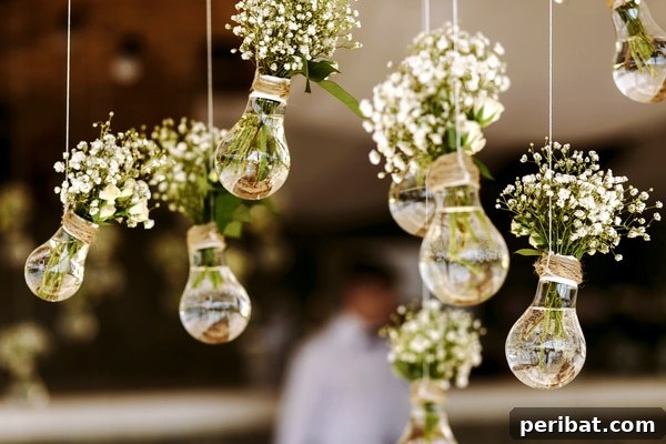 Elevate Your Outdoors with DIY Hanging Accents 37 Lightbulb bud vase