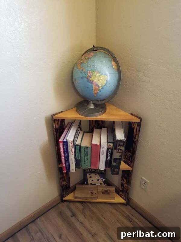 Creating Your Rustic Bedroom Oasis 11 Raw wood corner shelf for rustic bedroom decor