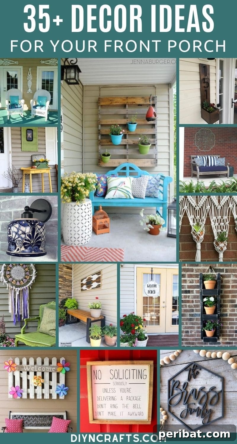 Porch wall decor collage