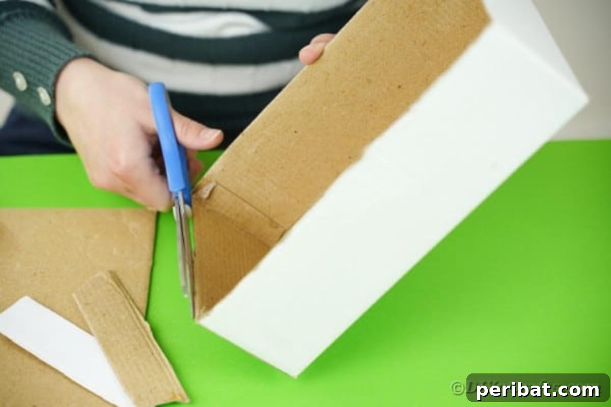 Trimming edge of box