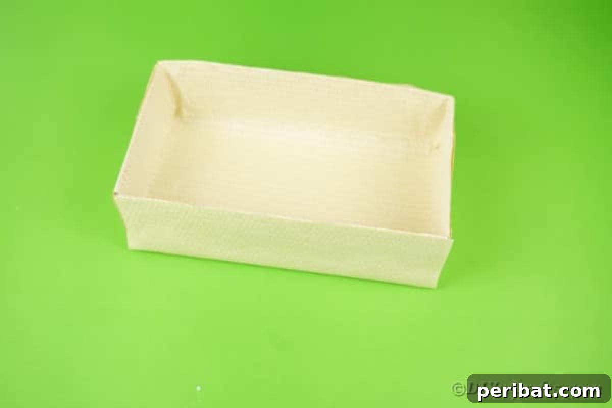 Wrapping box with liht paper