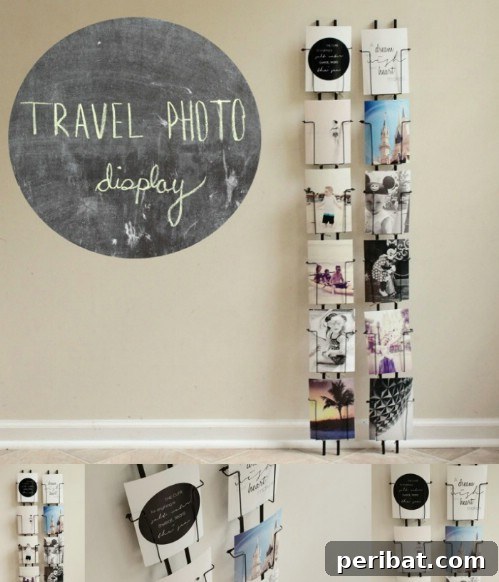 25 Genius Ways to Showcase Your Favorite Photos 18 Postcard Racks - Travel Photo Display