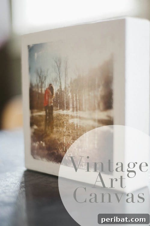 25 Genius Ways to Showcase Your Favorite Photos 20 Vintage Canvases - Retro Photo Effect