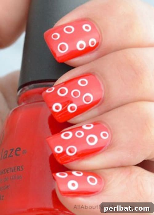 Unique Dots with a Difference Nail Art Design