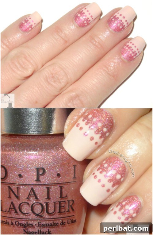 Innovative Dotted Ombre Spring Nail Art