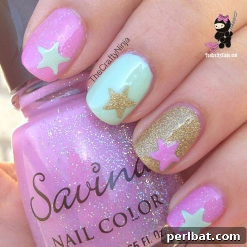 DIY Star Stickers for Customizable Spring Nail Art