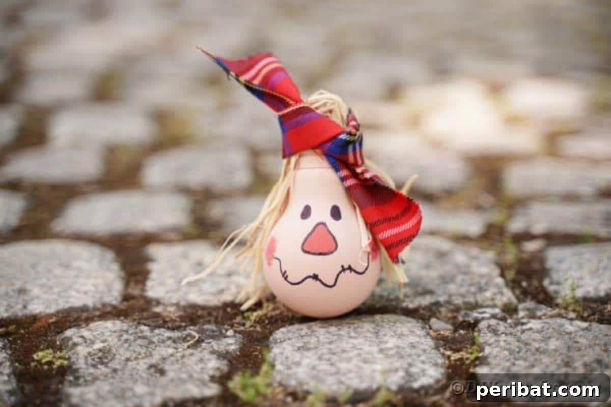 Charming Bulb Scarecrow Art from Recycled Lights 3 Lightbulb scarecrow on cobblestone