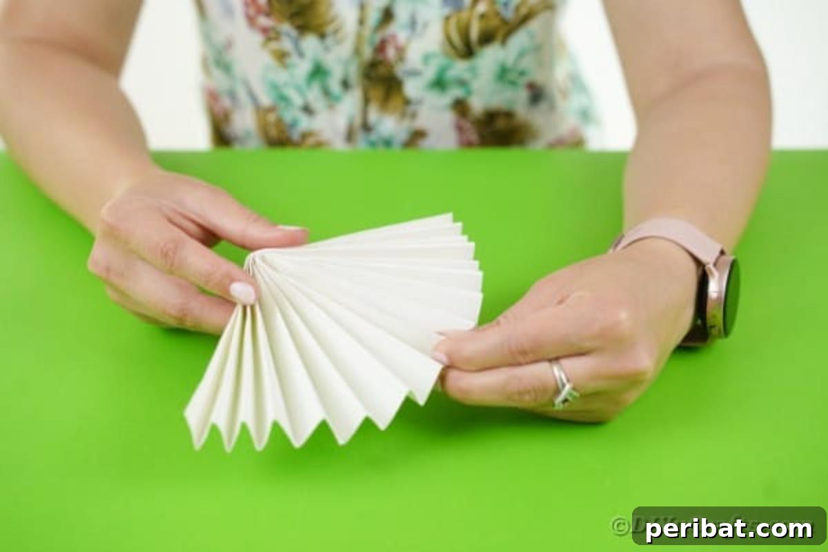 Fun and Easy Halloween Paper Fan Decor 11 Folding white paper