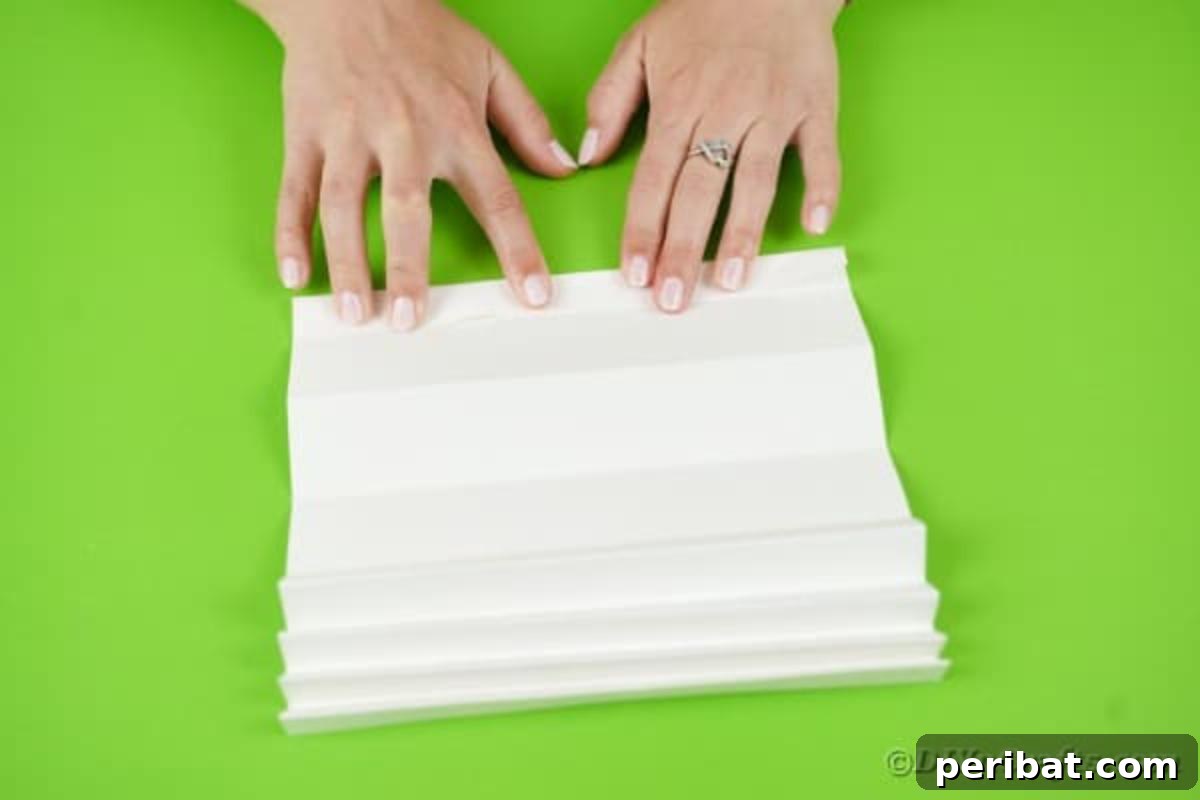 Fun and Easy Halloween Paper Fan Decor 8 Folding white paper