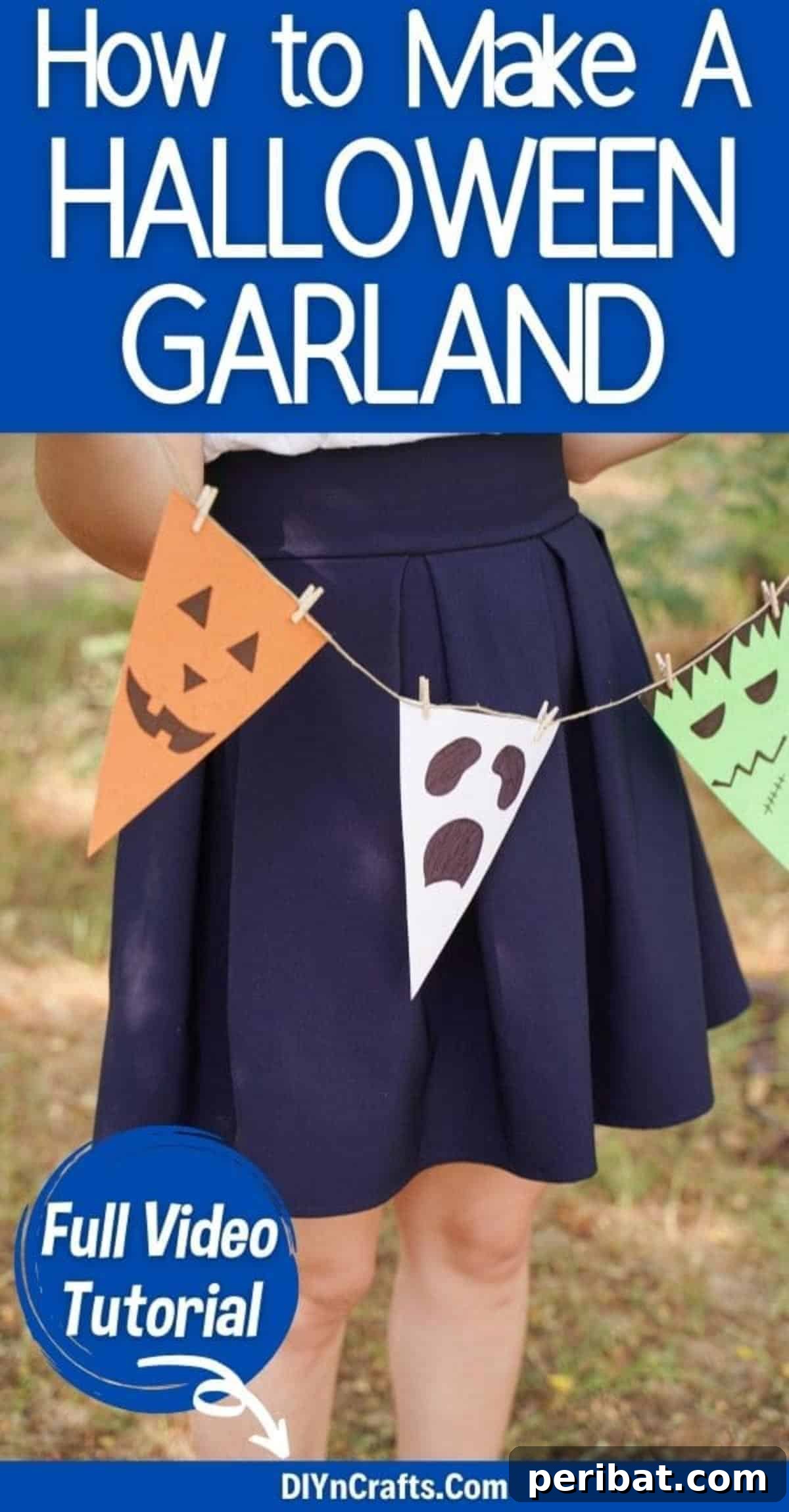 Spooktacular DIY Paper Halloween Garland - Peribat