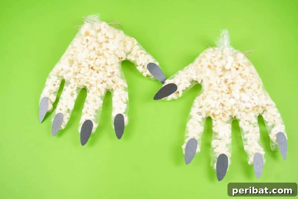 Creepy Popcorn Hand Snacks 16 Two popcorn hands