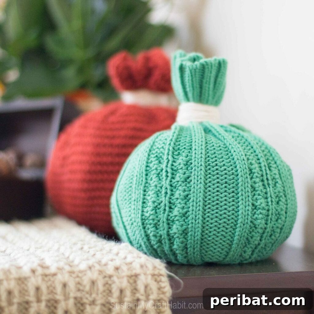 55+ Creative DIY Pumpkin Decorating Ideas for Fall 42 Adorable farmhouse style toque pumpkins crafted from sweaters in teal and red