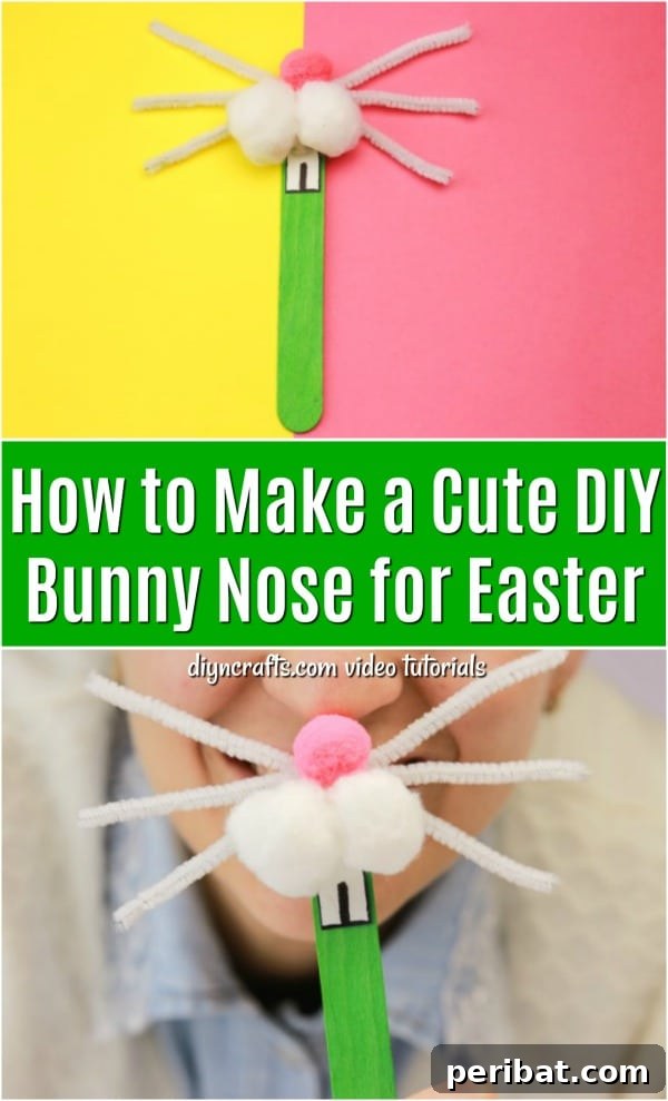 Sparking Joy: Easy Easter Crafts for Little Hands and Big Smiles 3 Cute DIY Bunny Nose – Kids’ Craft Idea