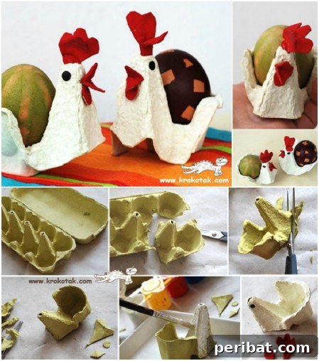 Egg carton hens
