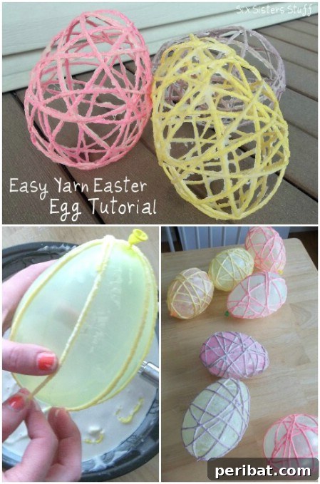Yarn Easter egg