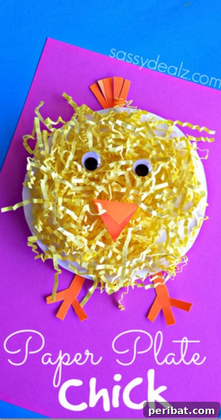 Paper plate chick