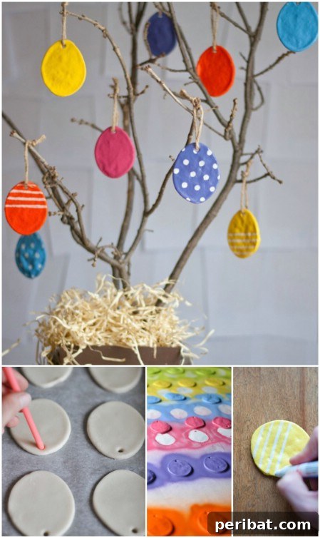 Salt dough eggs