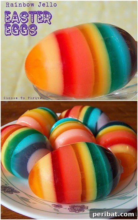 Jello Easter eggs