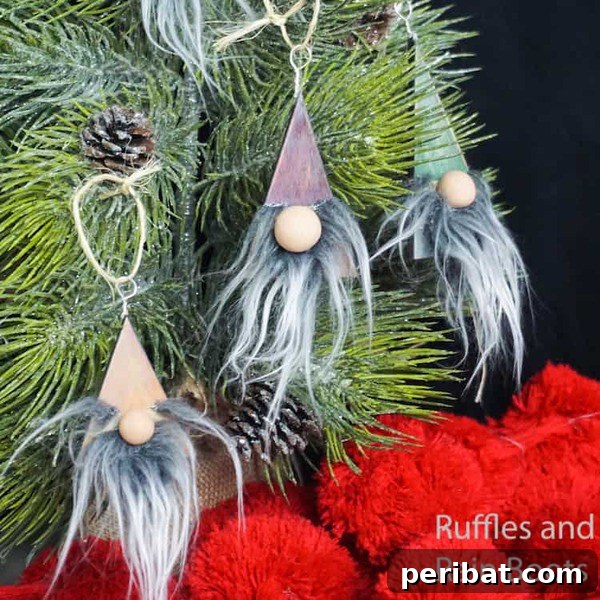 Sixty Sparkling DIY Ornaments for Your Christmas Tree 67 Gnomes in tree