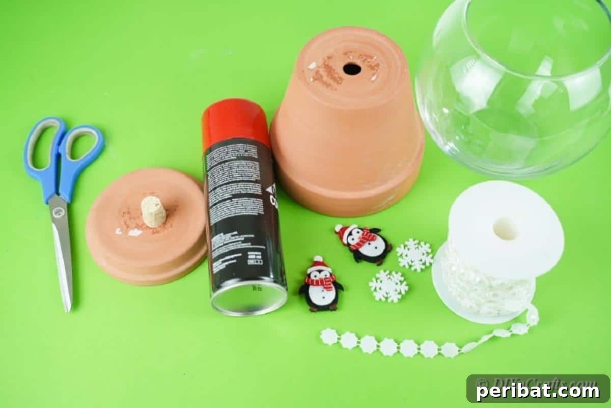 Festive Candy Dispenser on a Budget 7 Materials for candy holder gumball machine craft idea