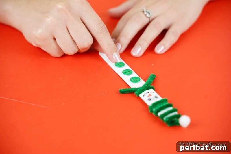 Sweet and Snowy Craft Stick Holiday Decor 23 Decorating snowman craft stick