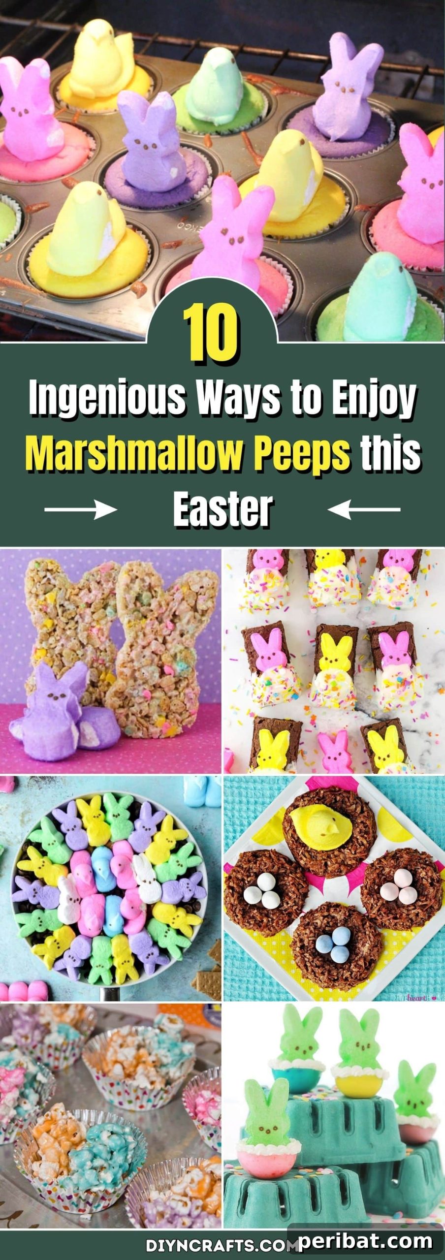 Unleash Easter Fun with Clever Peeps Creations 2 Ingenious Ways to Enjoy Marshmallow Peeps this Easter pinterest image