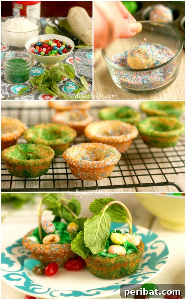 Cutest Easter Basket Cookies with Mint Handles {Recipe and Instructions}