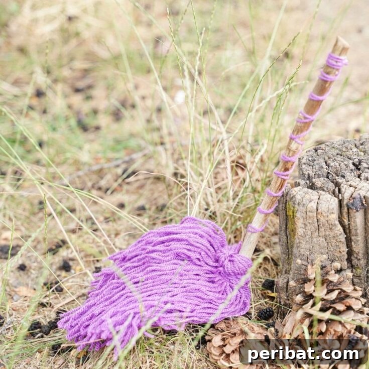 Witch broom against stump