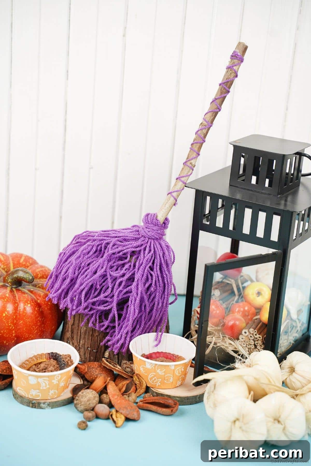Bewitching DIY Broomstick Decor 21 Witch's by black lantern