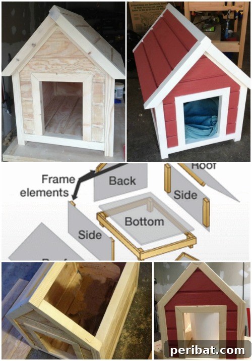15 Free Plans: Build a Dream Dog House for Your Furry Friend 3 Simple Elegance: Easy-to-build classic dog house design with a focus on paint finish