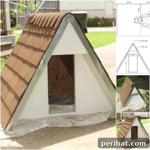 15 Free Plans: Build a Dream Dog House for Your Furry Friend 8 Amazing A-Frame: Insulated DIY A-frame dog house, perfect for small to medium outdoor dogs
