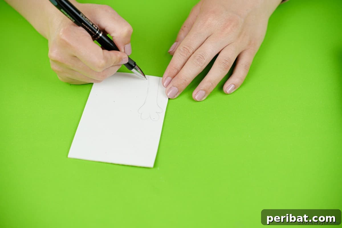 Drawing on white paper