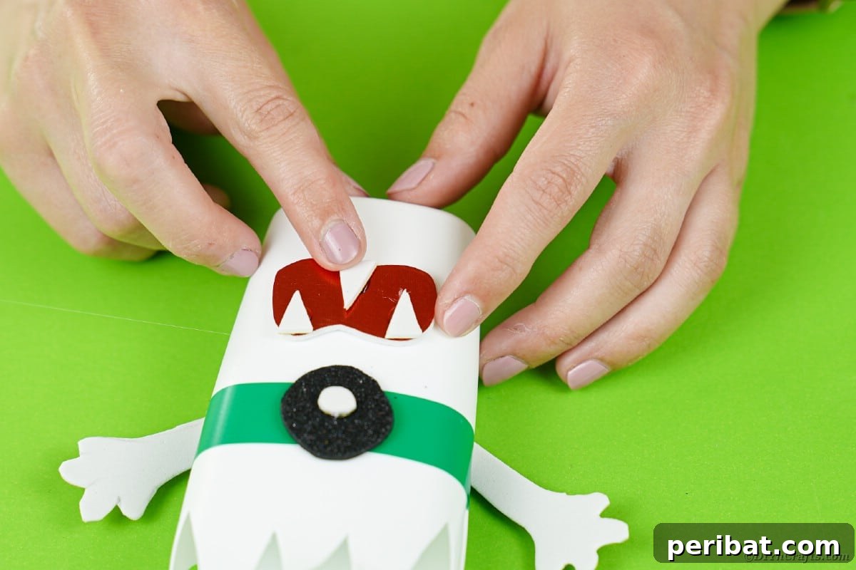 Adding teeth to monster