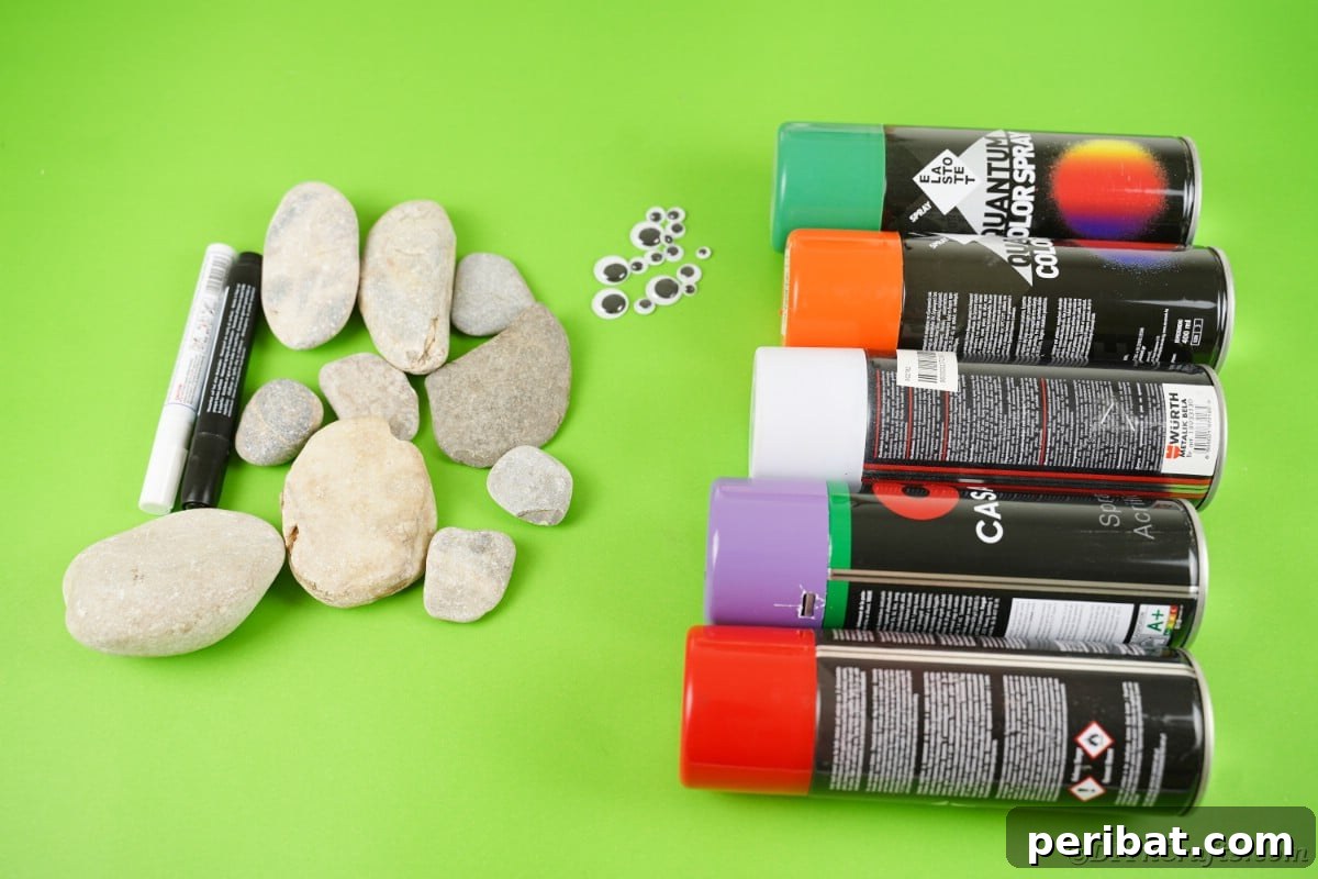 Spooky Sweet Halloween Rock Art 7 Supplies for halloween painted rocks