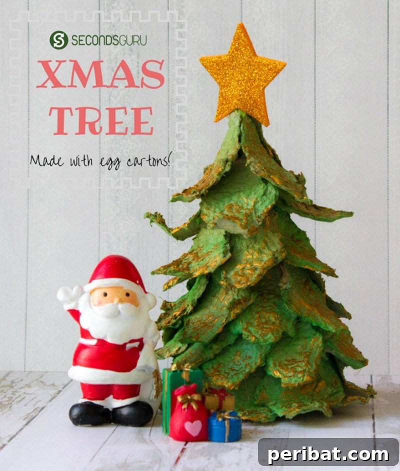 40+ Adorable Mini Christmas Tree Decor Ideas 32 Delightful egg carton Christmas trees, a perfect and eco-friendly craft project for kids.